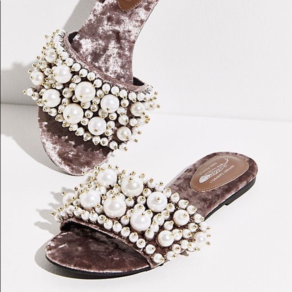 Pixie Pearl Slide Sandals by Jeffrey Campbell at Free People